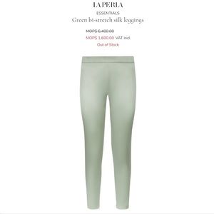 La Perla Green Bi-Stretch Leggings